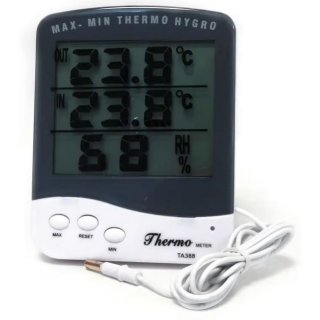 Digitales Premium Thermo-Hygrometer Min./Max. mit  externer Temp. Sonde