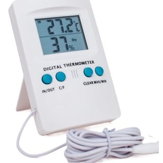 Vanguard Hydroponics digitales Thermo-Hygrometer mit MIn./Max. Speicher &amp; externer Temp. Sonde