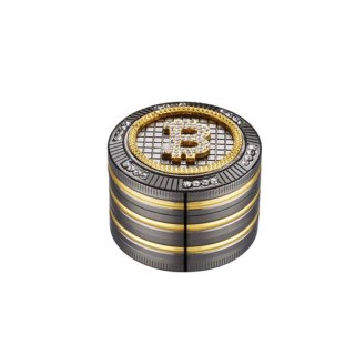 Alugrinder Champ High Bling Bling Bitcoin 4 teilig ca. &Oslash; 45 mm