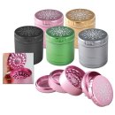 Black Leaf CNC-Blumen-Grinder 5 teilig &Oslash; 63 mm  - Verschiedene Farben