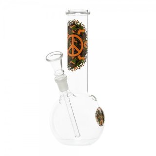 Glasbong Greenline Peach &Oslash; 34 mm H 21 cm 14,5er