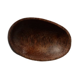 Peru Schale aus Holz oval dunkel mit Maserung ca. 17,5 x 10,5 cm