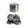 Black Leaf Alugrinder Crown 4 teilig &Oslash; 55 mm - grau