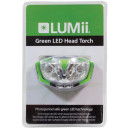 Lumii LED Stirnlampe mit gr&uuml;nem Licht