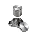 Black Leaf Edelstahlgrinder 4 teilig &Oslash; 38 mm - silber