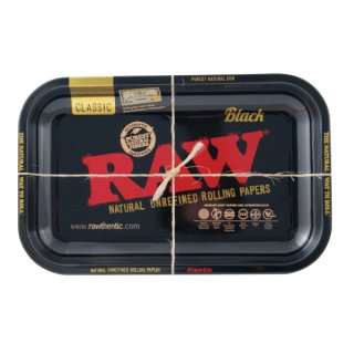 RAW Black Rolling Tray Small 27,5 x 17,5 cm