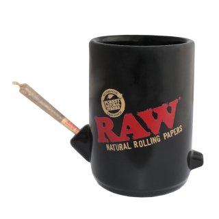 RAW Tasse inkl. Raucheinsatz schwarz