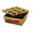 RAW Metall Aschenbecher Windproof ca. 8 x 8 x 3,5 cm 