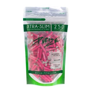 Purize Aktivkohlefilter XTRA Slim 250 Stk. &Oslash; 5,9 mm pink