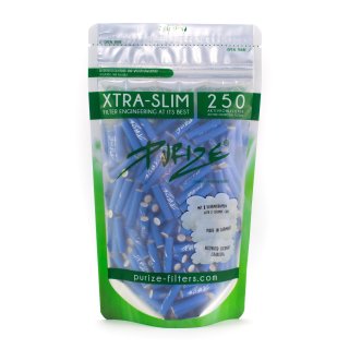 Purize Aktivkohlefilter XTRA Slim 250 Stk. &Oslash; 5,9 mm blue