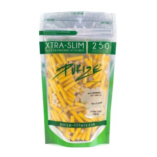 Purize Aktivkohlefilter XTRA Slim 250 Stk. &Oslash; 5,9 mm yellow