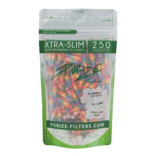 Purize Aktivkohlefilter XTRA Slim 250 Stk. &Oslash; 5,9 mm rainbow