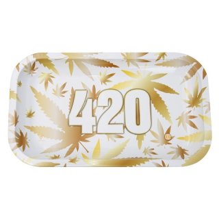 Rolling Tray 420 Gold 270 x 160 mm