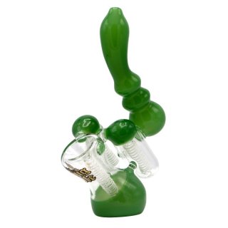 Thug Life Bubbler Green doppelt H 17 cm