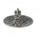 R&auml;ucherst&auml;bchen Halter Metall Ganesha &Oslash; ca. 110 mm silber
