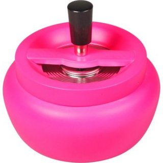 Aschenbecher Drehascher bauchig neon pink matt &Oslash; 13 cm